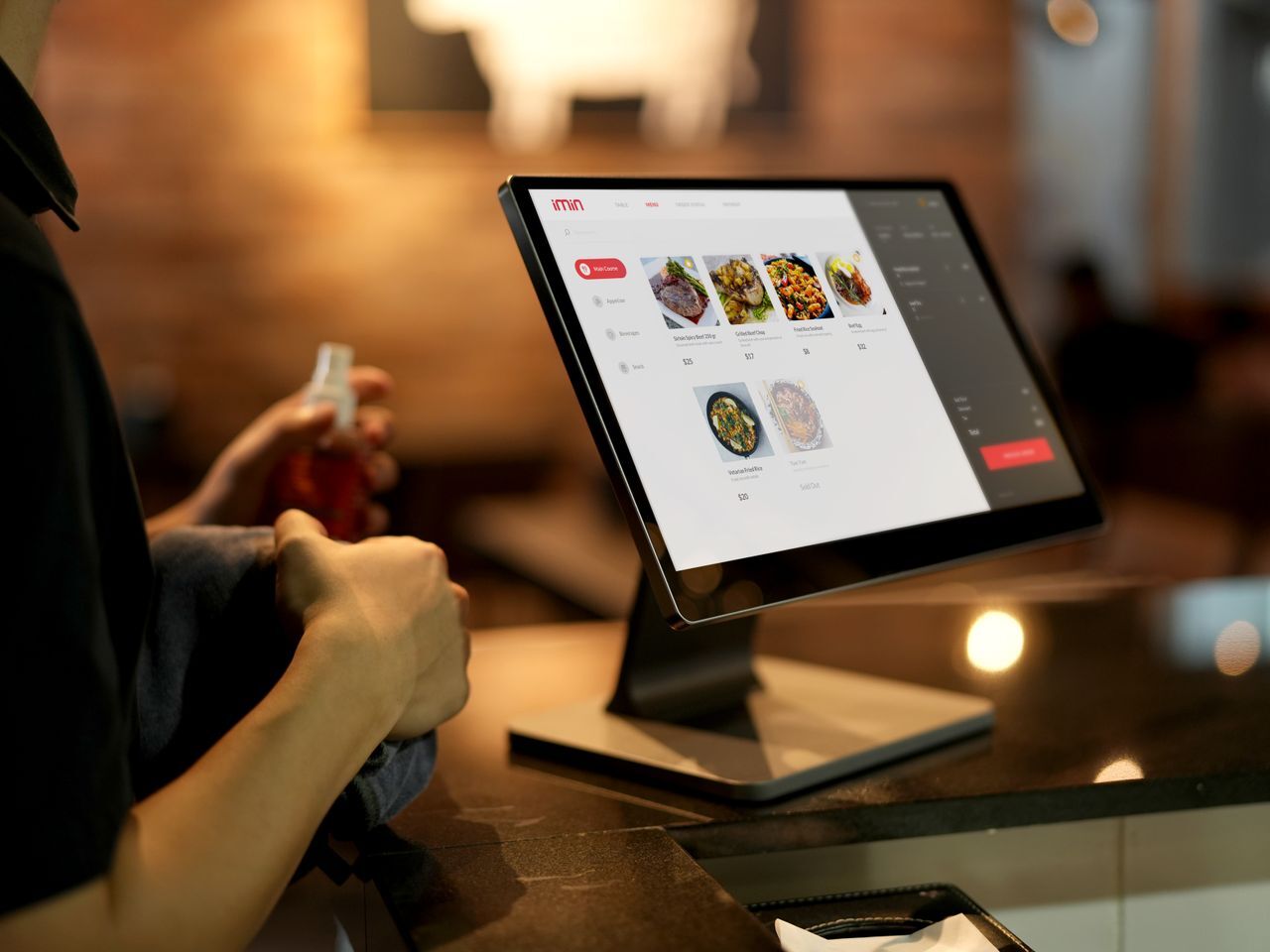 Retail and hospitality touchscreen display