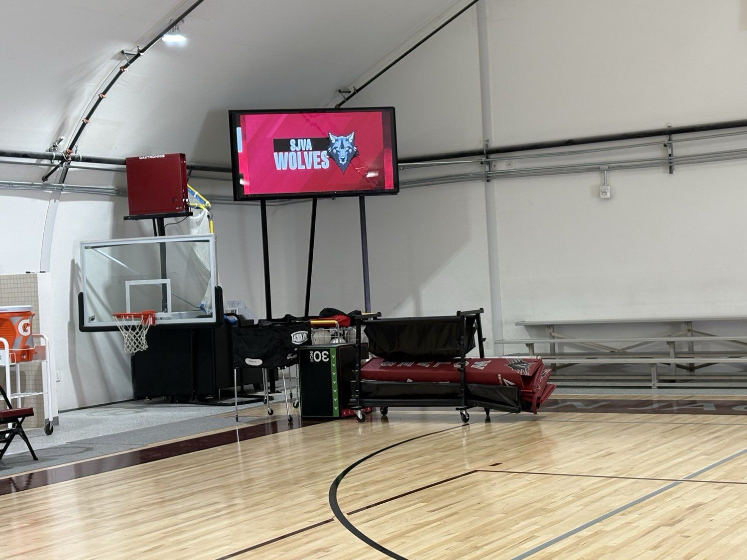 Athletic scoreboard and gymnasium AV install